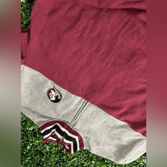 Colosseum Men's Garnet/Heather Gray Florida State Seminoles Be The Ball Quarter- - Picture 5 of 5